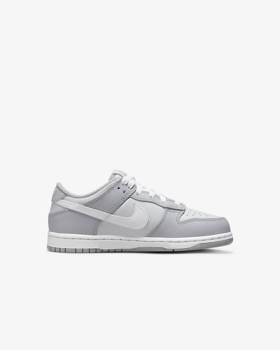 Nike Dunk Low cipő kisebb gyerekeknek - Pure Platinum/Wolf Grey/Fehér