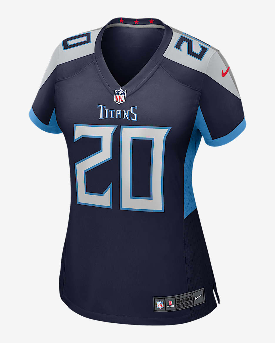 Jersey de fútbol americano Nike de la NFL Game para mujer Tony Pollard Tennessee Titans - Azul marino universitario