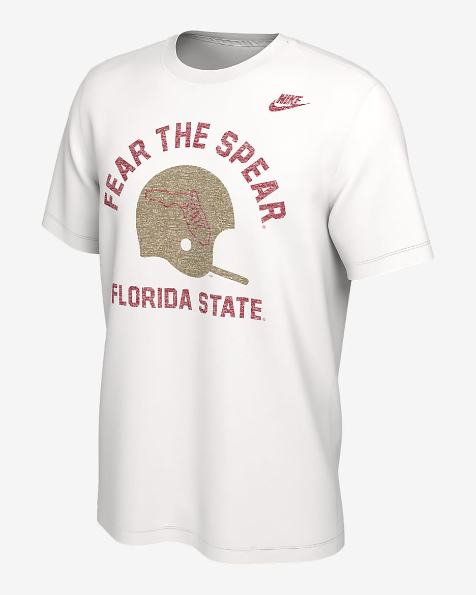 Playera universitaria Nike para hombre Florida State - Blanco