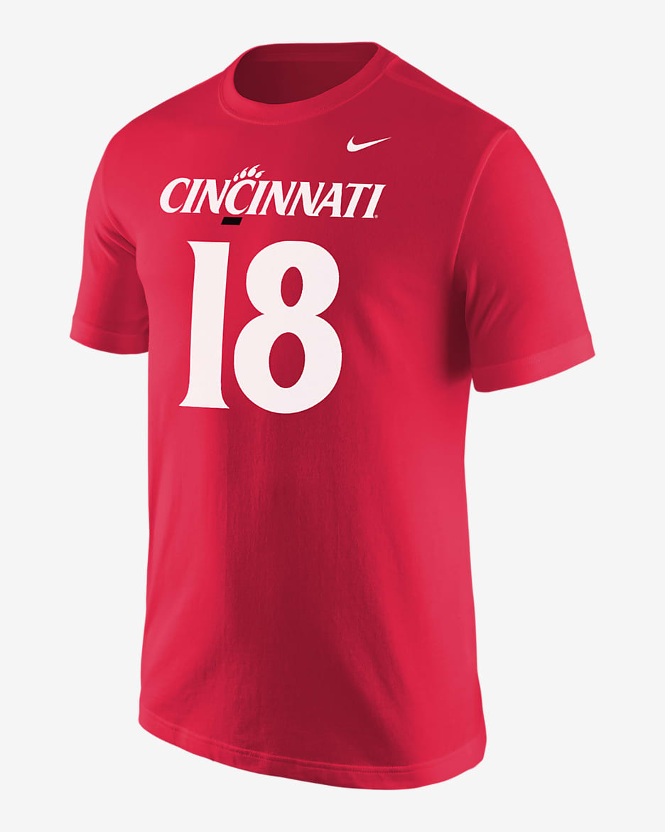 Travis Kelce Cincinnati Men's Nike College T-Shirt - University Red
