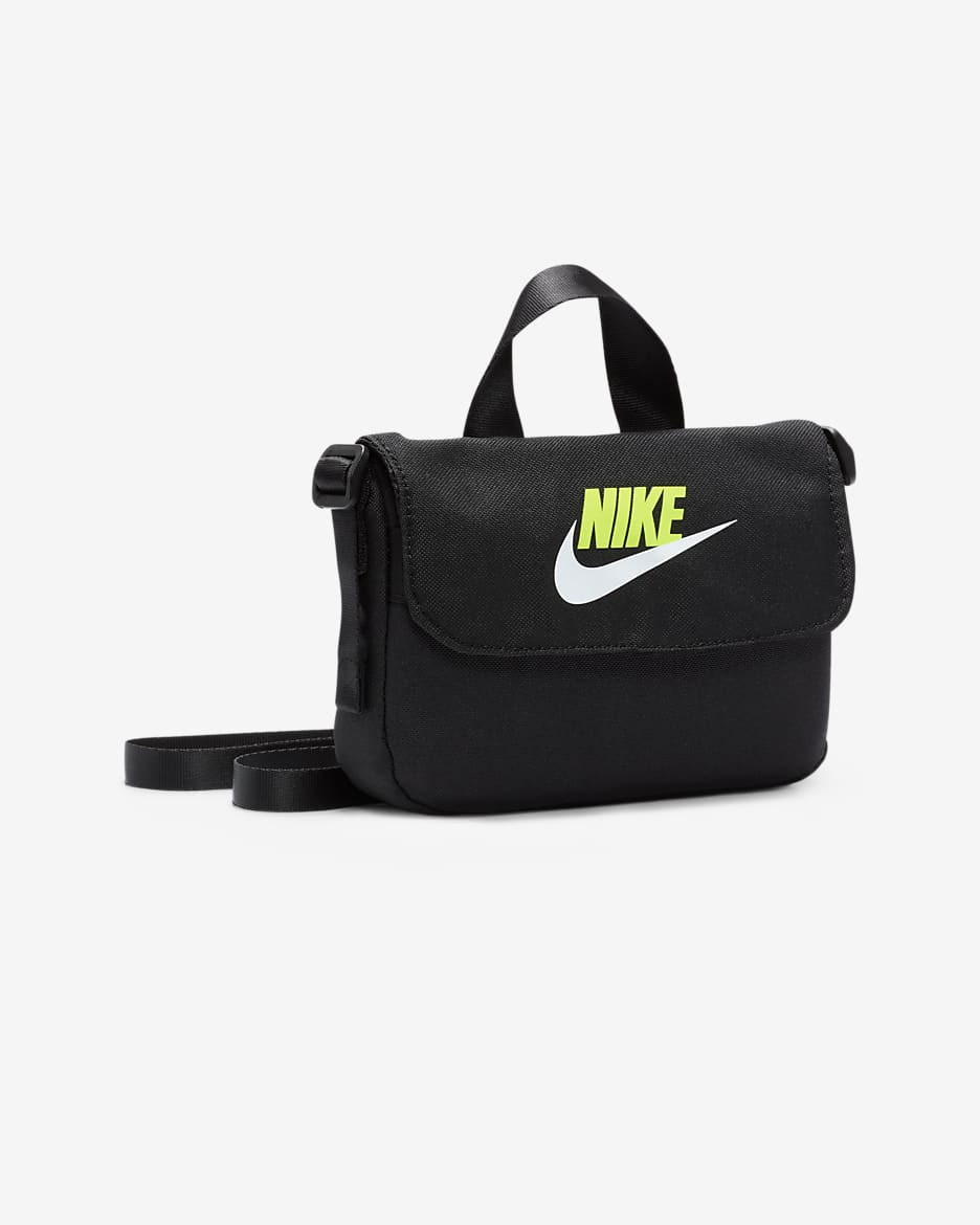 Bolsa bandolera para niños (1 L) Nike - Negro/Negro/Blanco