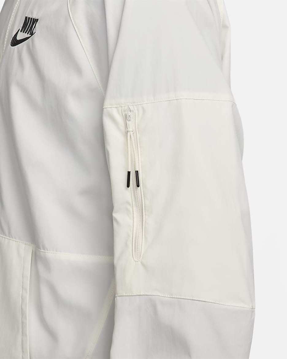 เสื้อแจ็คเก็ตอโนแรคแบบทอไม่มีซับในผู้ชาย Nike Sportswear - Sail/Sail/Anthracite