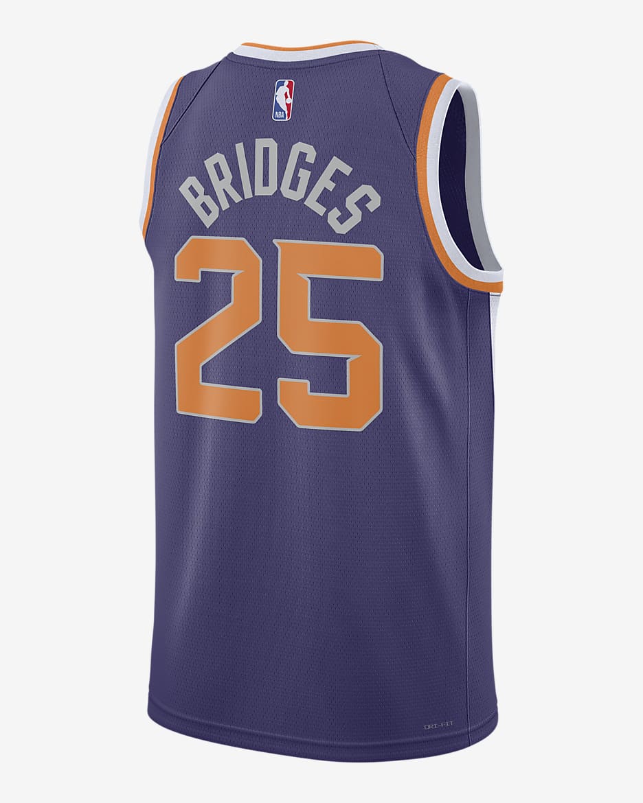 Jersey Nike Dri-FIT de la NBA Swingman para hombre Phoenix Suns Icon Edition 2022/23 - Orquídea nuevo