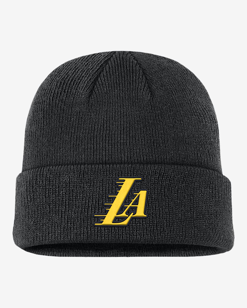 Los Angeles Lakers Terra City Edition Nika NBA Beanie - Black