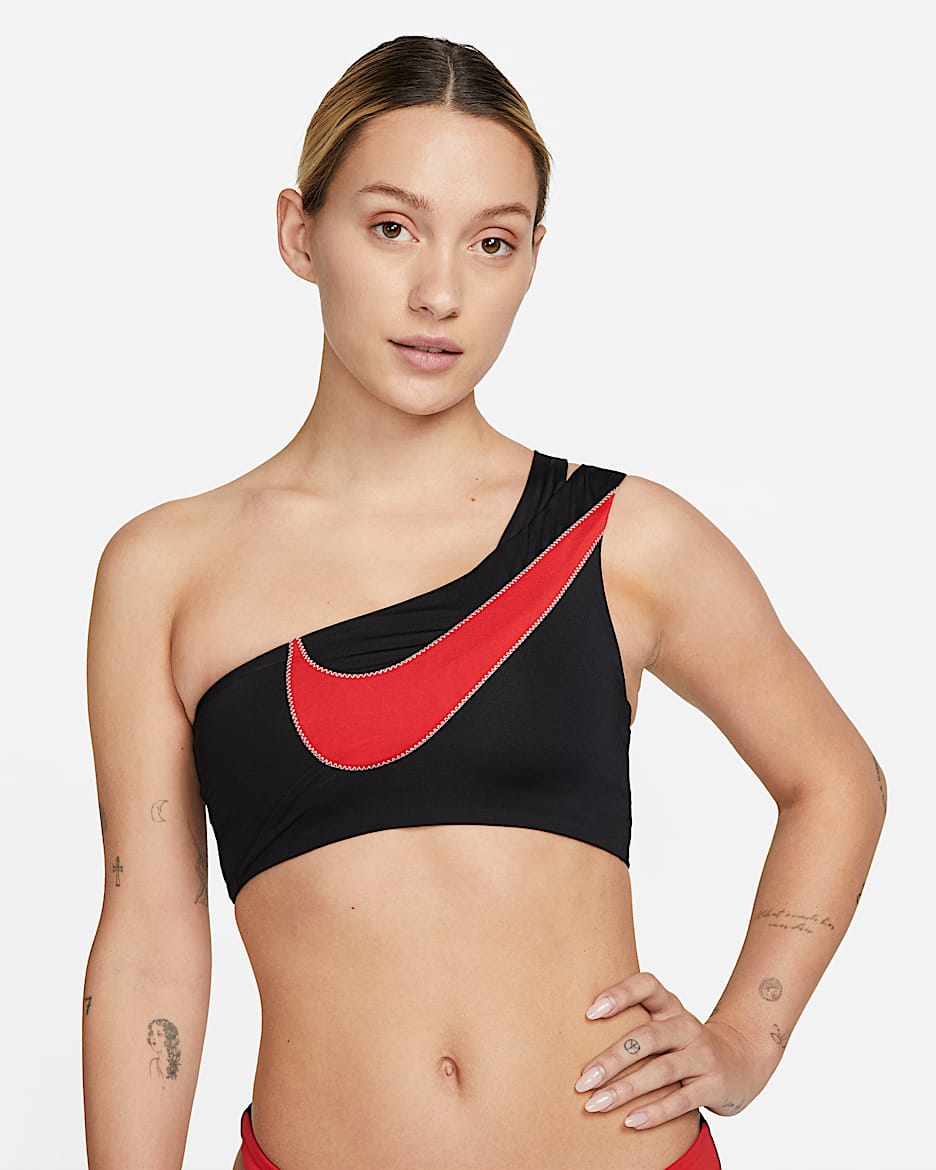 Prenda para la parte superior de traje de baño para mujer Nike - Negro