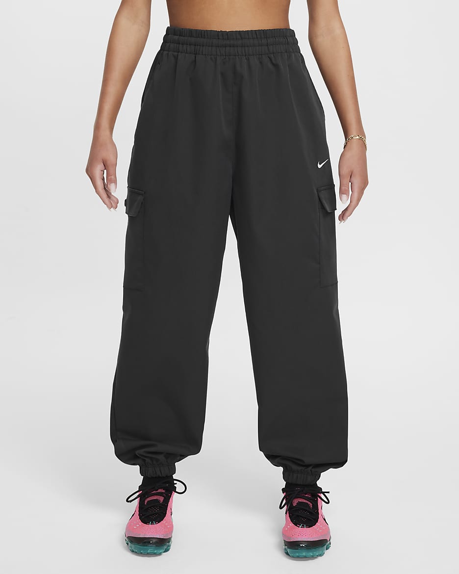 Nike Sportswear Cargohose (Mädchen) - Schwarz/Weiß