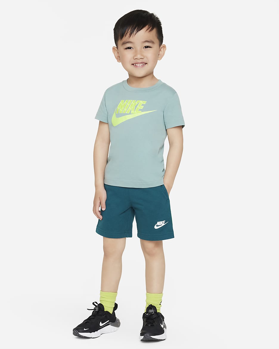 Nike Sportswear Taping Shorts Set Toddler 2-Piece Set - Geode Teal