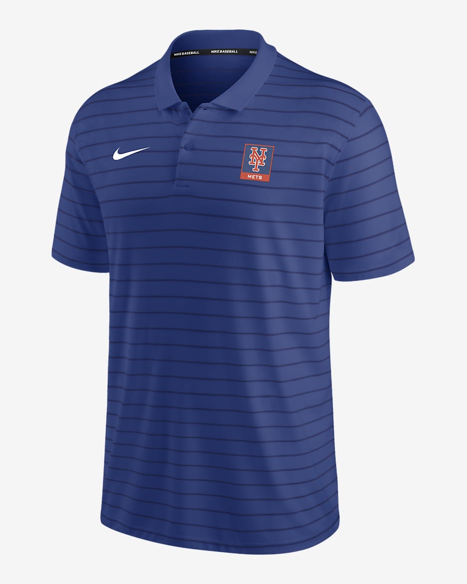 Nike Dri-FIT Striped (MLB New York Mets) Men's Polo - Royal