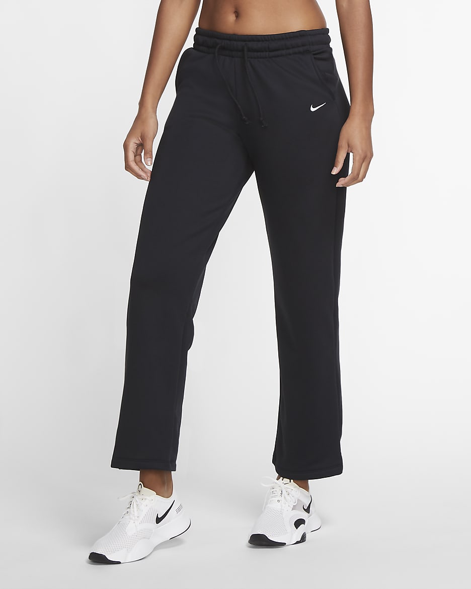 Pantalones de entrenamiento para mujer Nike Therma - Negro/Blanco