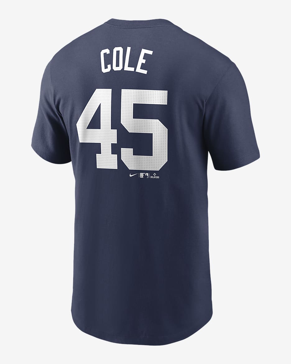 Gerrit Cole New York Yankees Fuse Men's Nike MLB T-Shirt - Navy