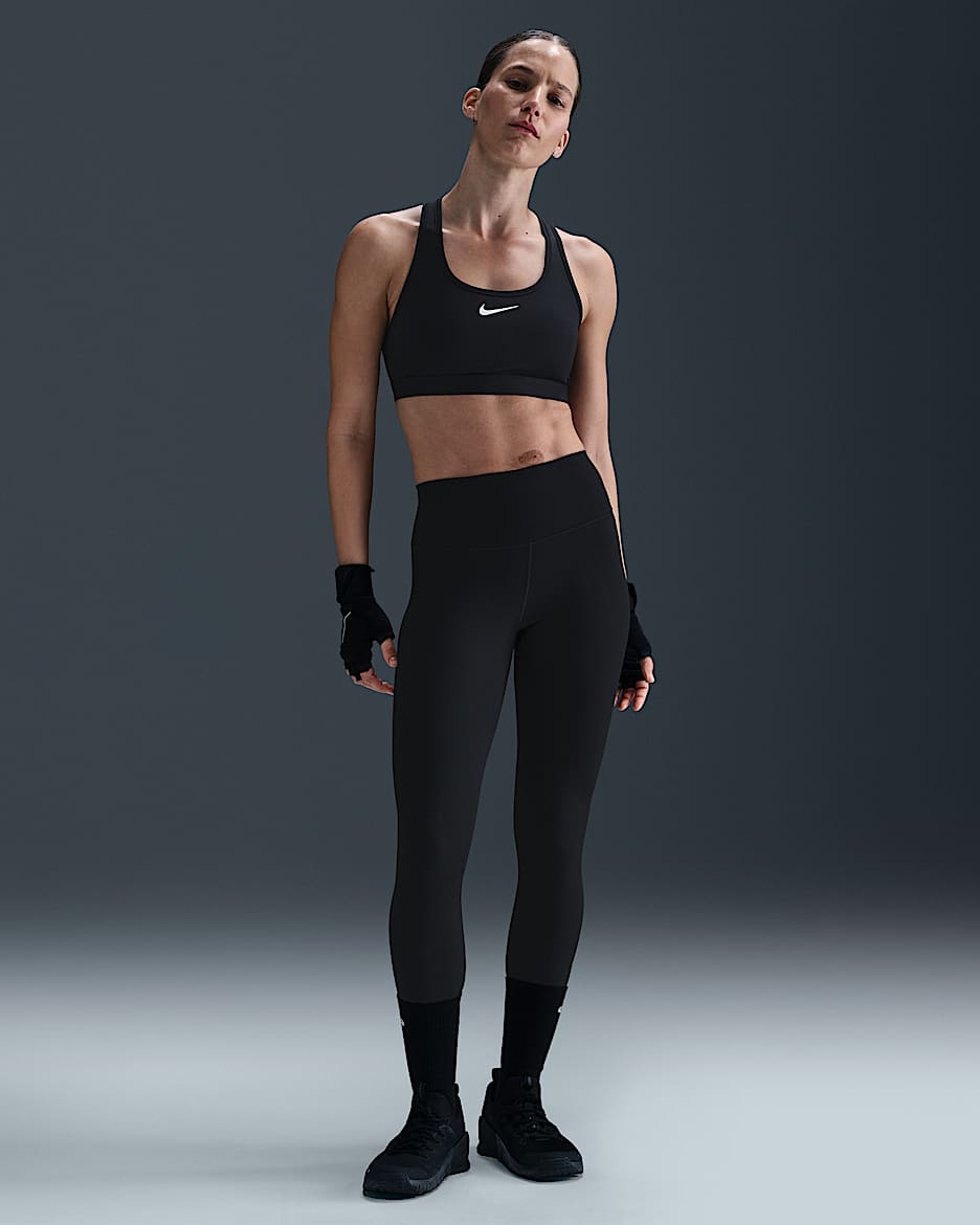Nike One Women's High-Waisted Full-Length Leggings - Black/White