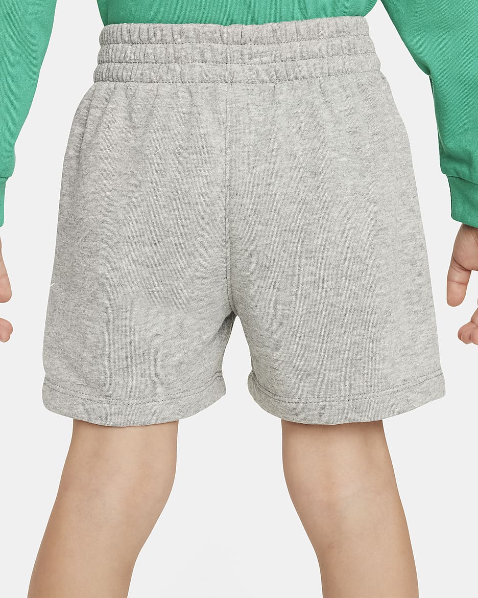 Nike Sportswear Club Toddler French Terry Shorts - Dark Grey Heather