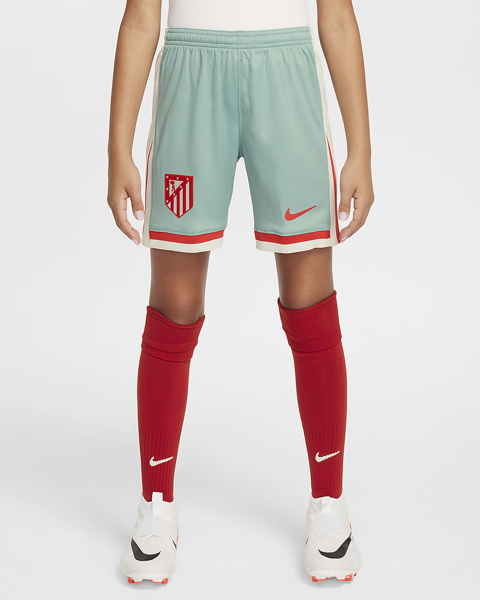 Atlético Madrid 2024/25 Stadium Away Older Kids' Nike Dri-FIT Football Replica Shorts - Cannon/Phantom/Light Crimson/Light Crimson