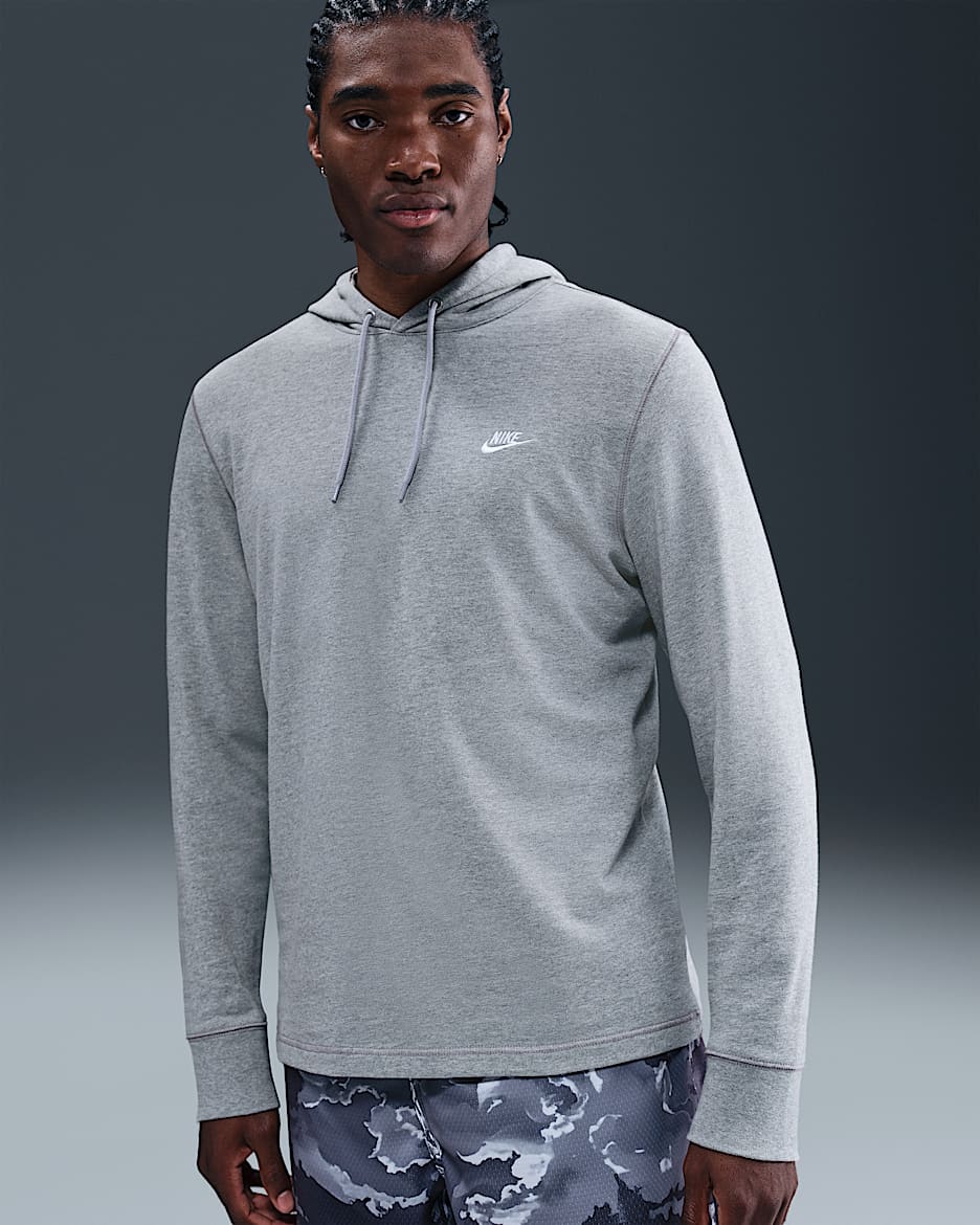 Nike Sportswear Club Dessuadora amb caputxa de teixit Knit - Home - Gris fosc jaspiat/Light Smoke Grey/Blanc
