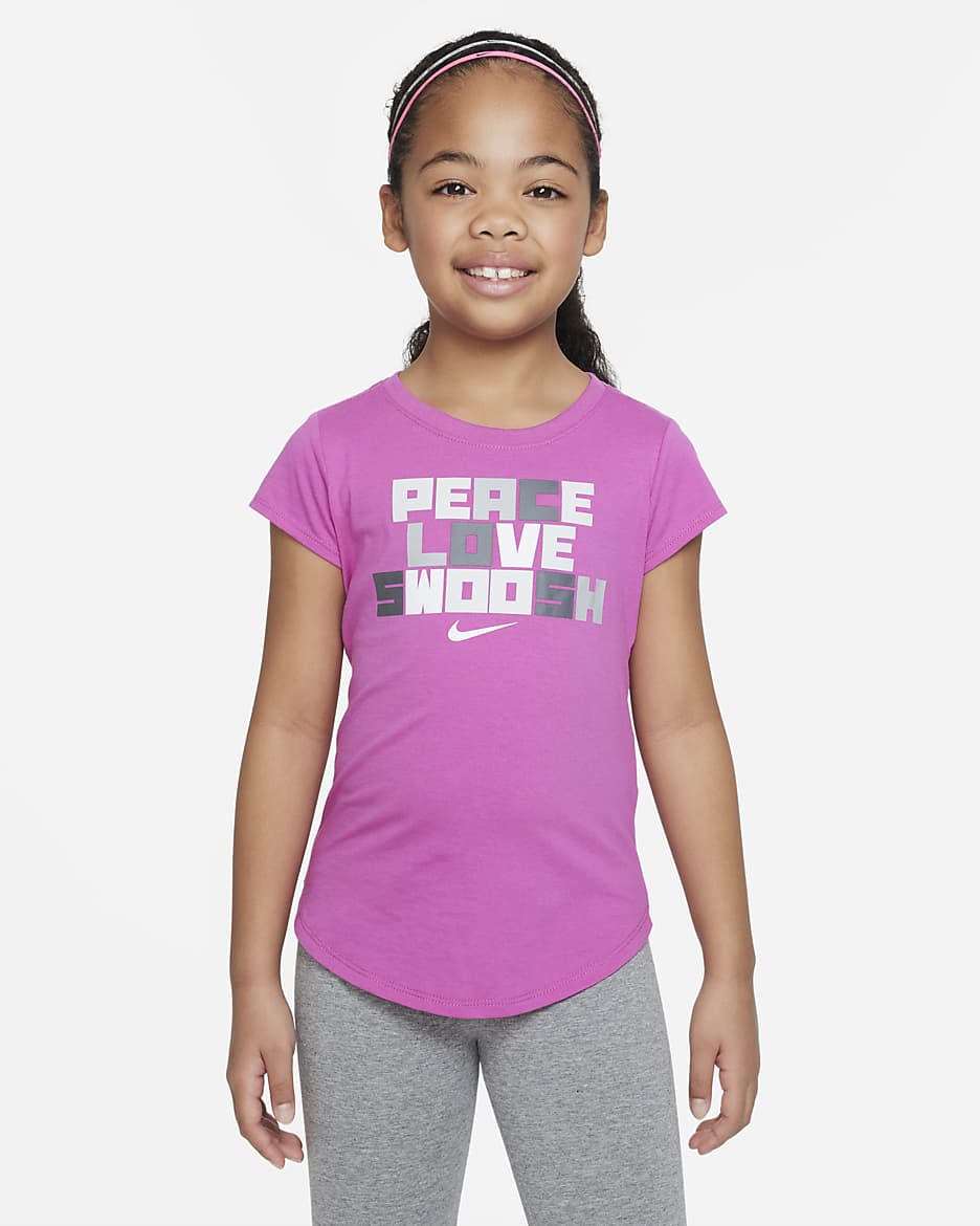 Nike Snack Pack Verbiage Tee Little Kids' T-Shirt - Active Fuchsia