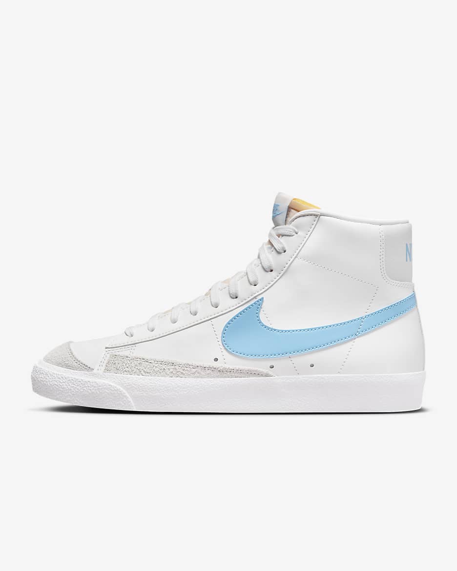 Tenis para hombre Nike Blazer Mid '77 Vintage - Blanco cumbre/Polvo fotón/Blanco/Azul acuario