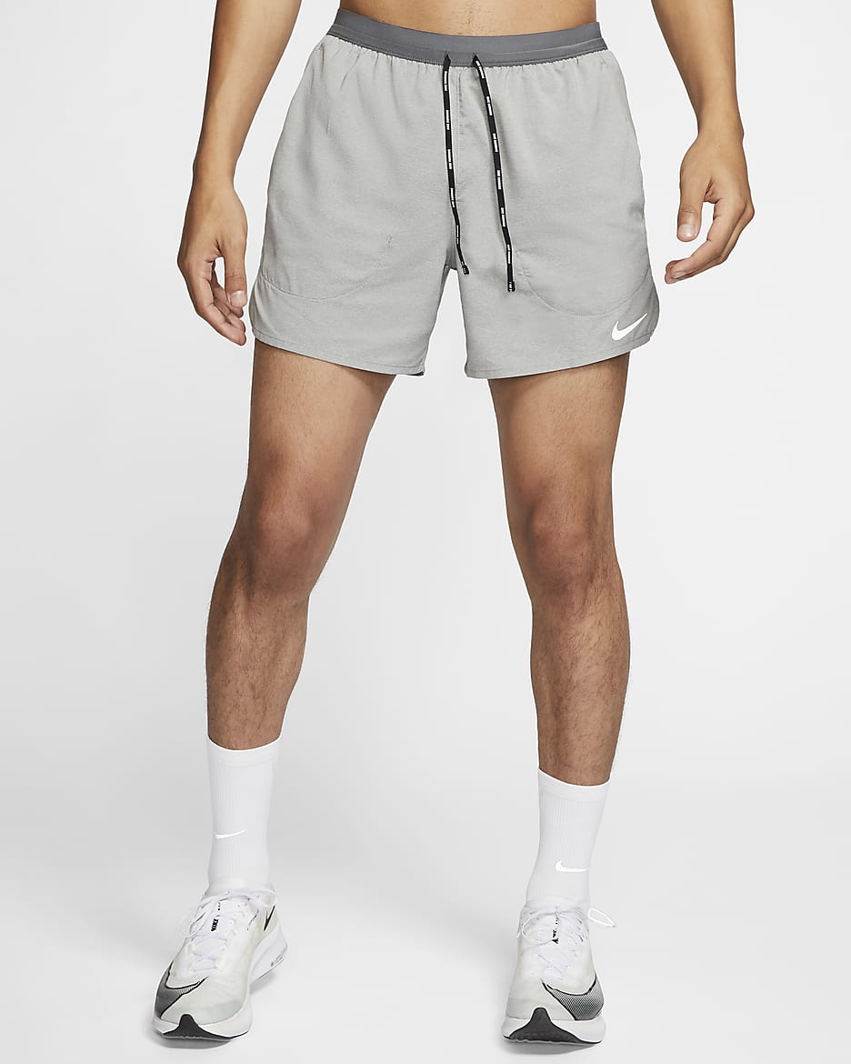 Shorts de running con ropa interior de 13 cm para hombre Nike Flex Stride - Gris hierro/Jaspeado