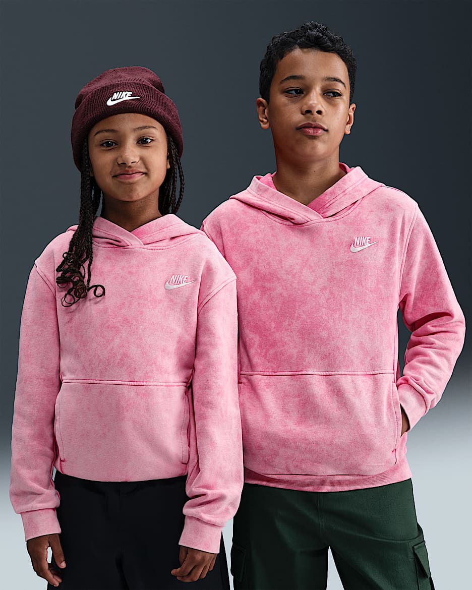 Nike Sportswear Hoodie voor kids - Pinksicle/Wit