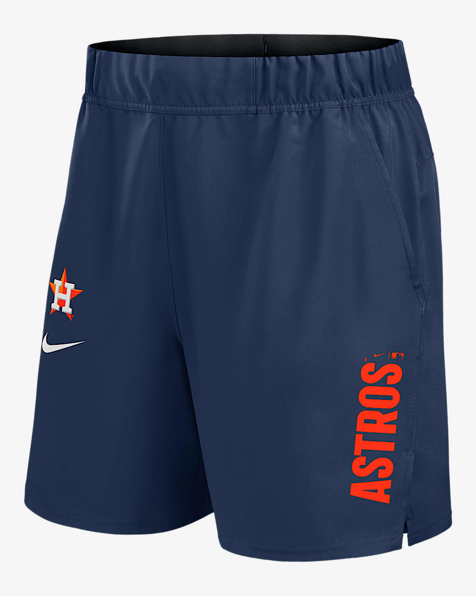 Shorts Nike Dri-FIT de la MLB para hombre Houston Astros Victory - Azul marino