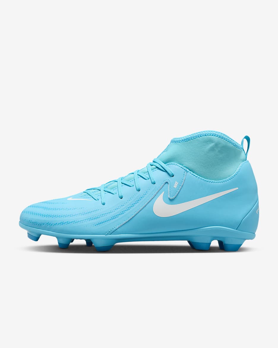 Tacos de fútbol MG high Nike Phantom Luna 2 Club - Azul furia/Blanco
