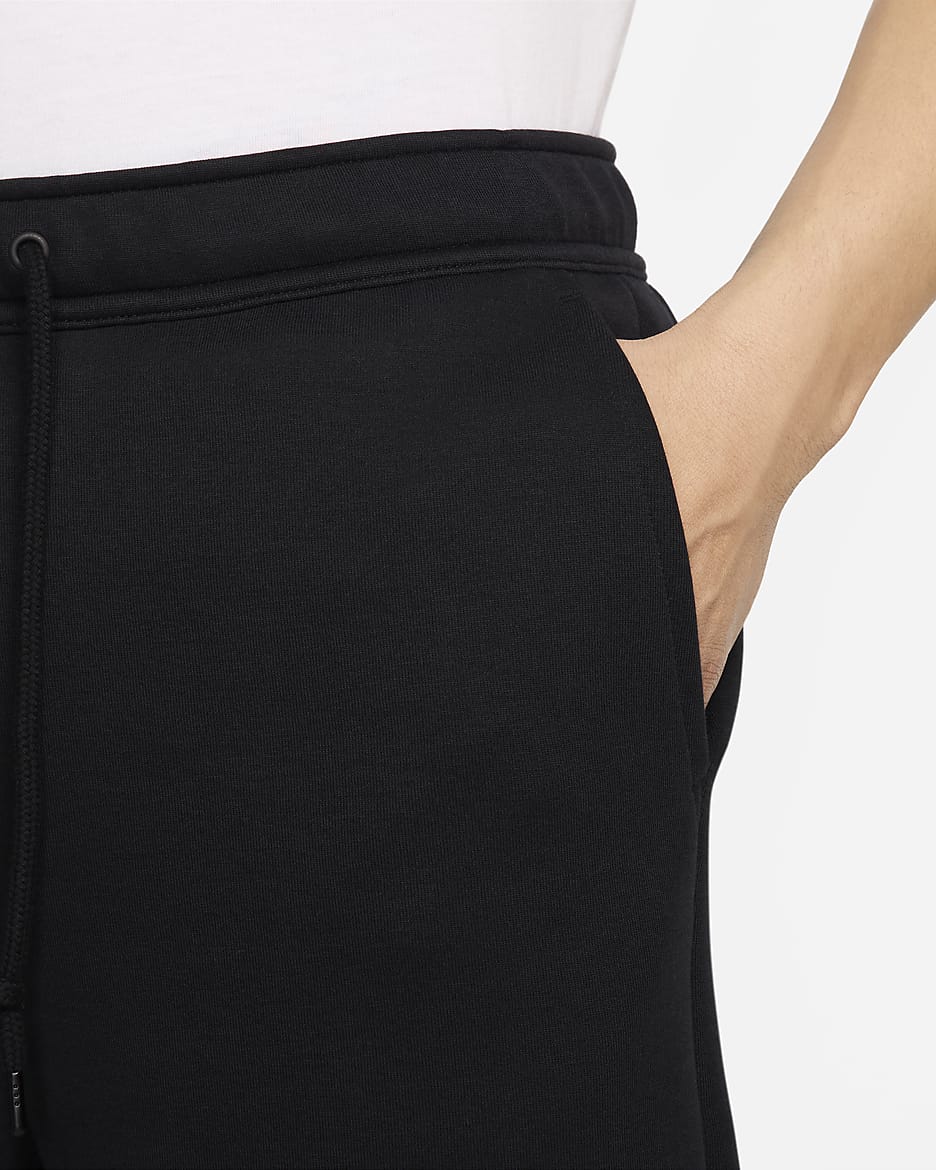 Shorts de fútbol Nike para hombre FC Barcelona Tech Fleece - Negro/Oro club