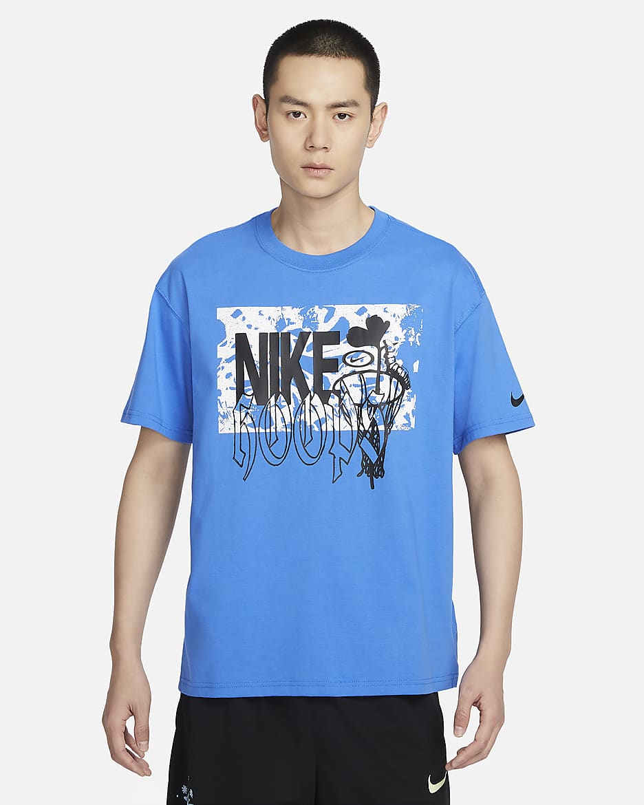 Nike Men's Max90 Basketball T-Shirt - Light Photo Blue