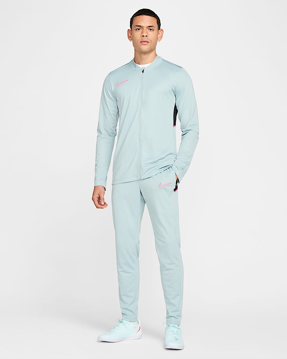 Nike Academy Conjunto deportivo de fútbol Dri-FIT para hombre - Cubo océano/Negro/Hiperrosa