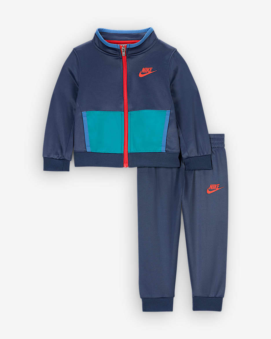 Conjunto Track de 2 piezas para bebé Nike Dri-FIT - Azul difuso