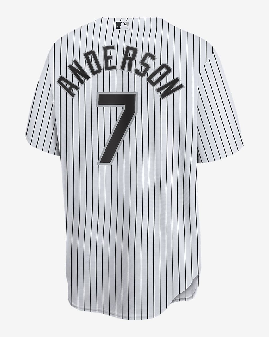 MLB Chicago White Sox (Tim Anderson) Men's Replica Baseball Jersey - White