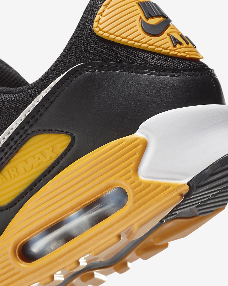 Nike Air Max 90 Men's Shoes - Black/University Gold/White