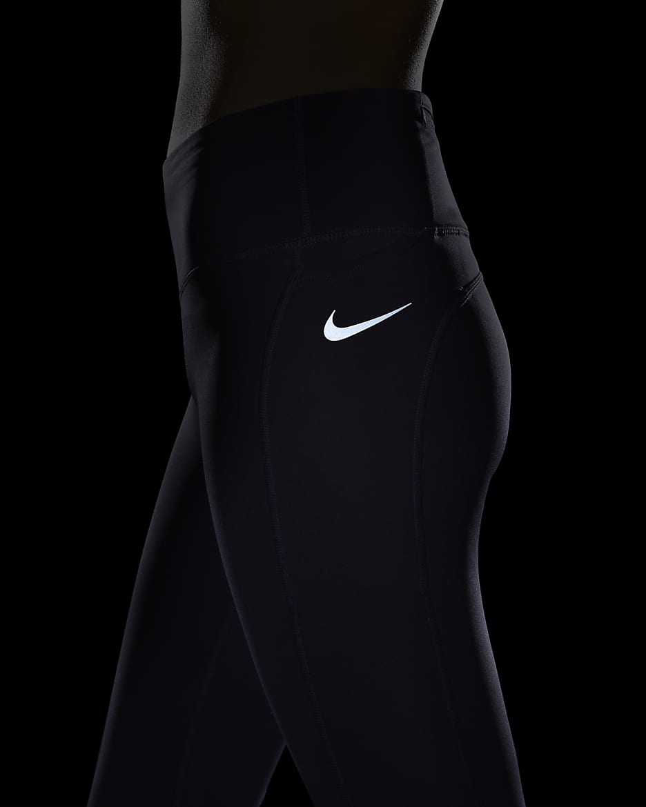 Nike Fast Leggings de running cortos de talle medio - Mujer - Daybreak