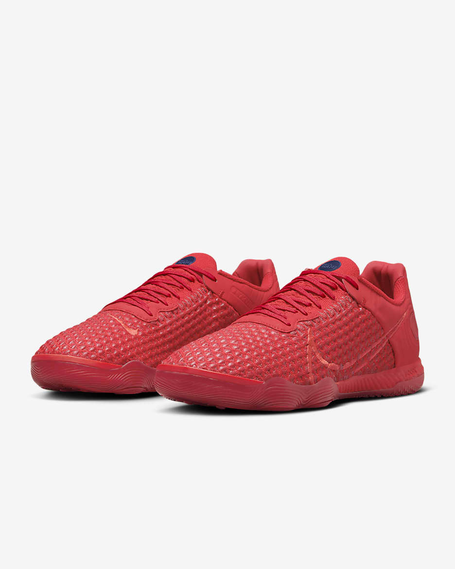 Nike React Gato Indoor Court Low-Top Football Shoes - University Red/University Red