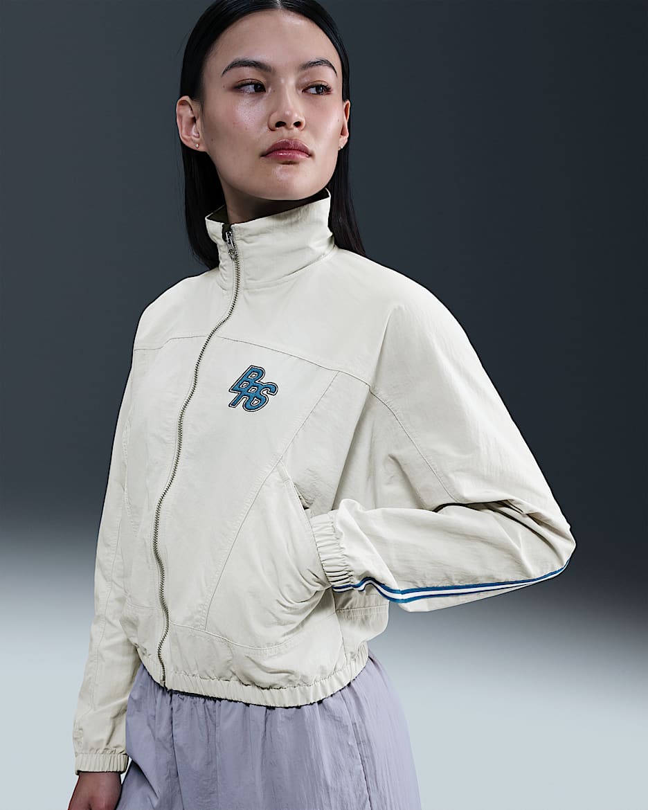 Nike Sportswear Women's Oversized Woven Jacket - Light Bone/Anthracite