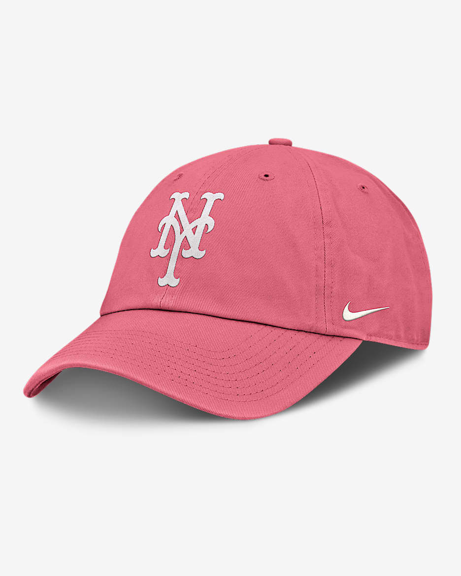 Gorra Nike de la MLB ajustable para hombre New York Mets Club - Rosa