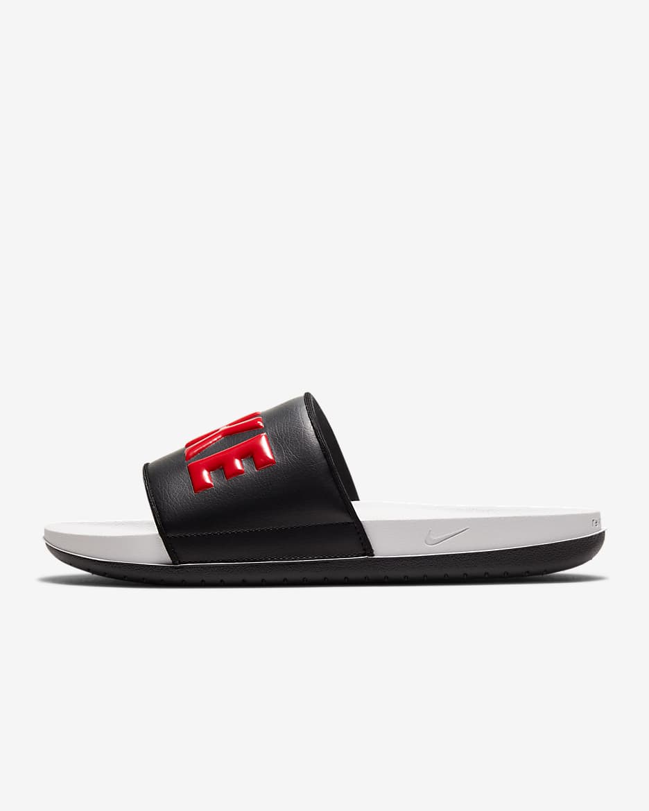 Nike Offcourt Herren-Slides - Vast Grey/Schwarz/University Red