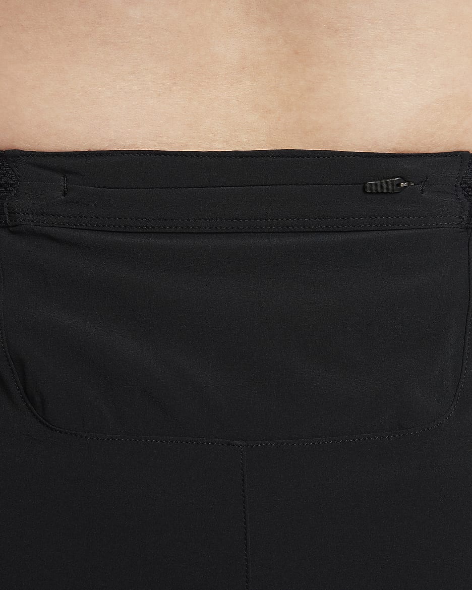 Nike AeroSwift Men's Dri-FIT ADV 2" Brief-Lined Running Shorts - Black/Summit White