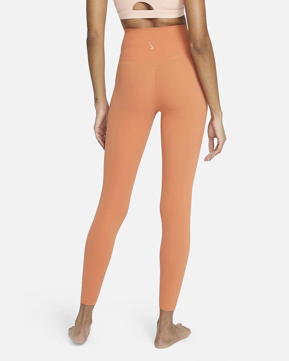 Nike Yoga Dri-FIT Luxe Women's High-Waisted 7/8 Infinalon Leggings - Healing Orange/Apricot Agate