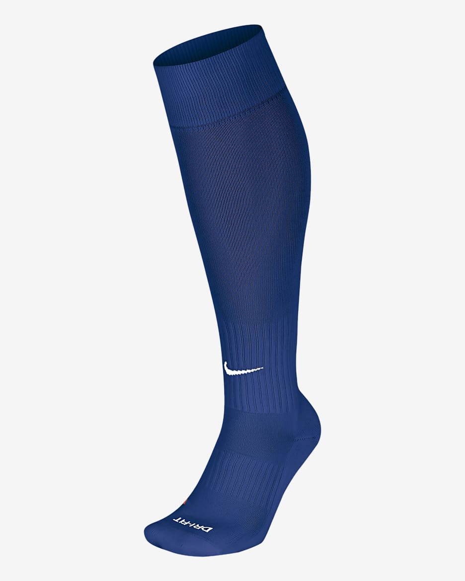 Calcetines de fútbol hasta la rodilla Nike Academy - Royal universitario/Blanco