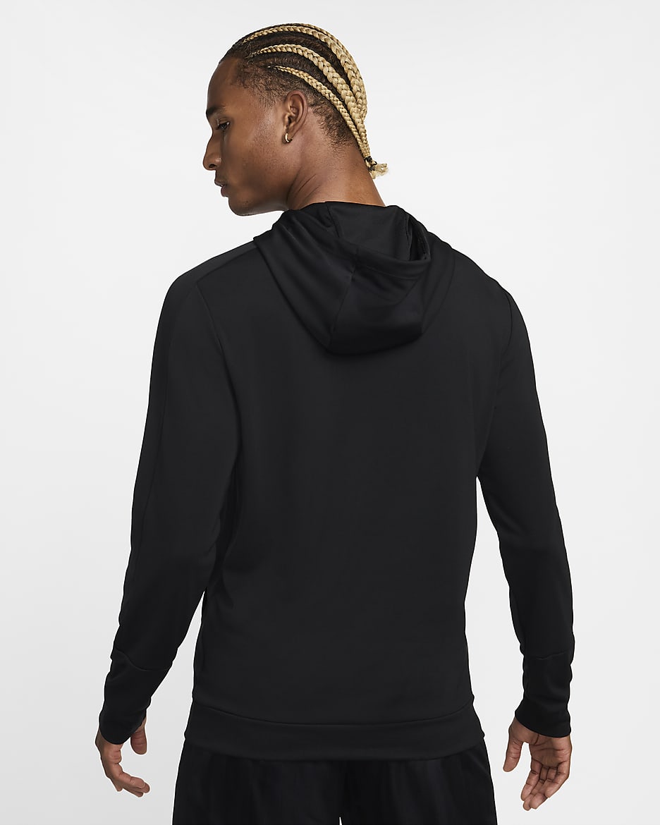 Nike Academy Men's Dri-FIT Soccer Hoodie - Black/Black/White