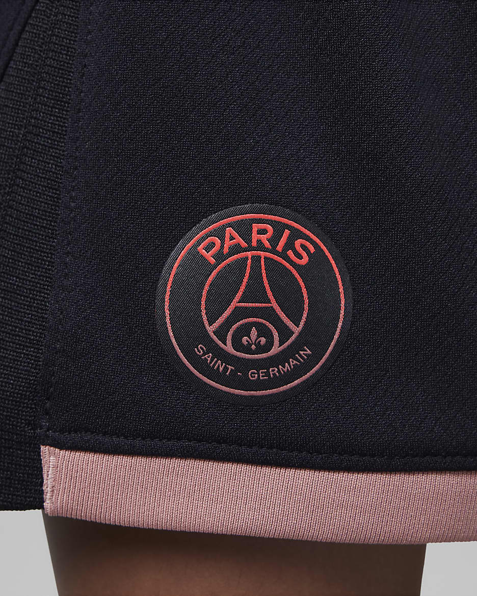 Paris Saint-Germain 2024/25 Stadium Third Younger Kids' Jordan Football Replica Three-Piece Kit - Rust Pink/Black/Black