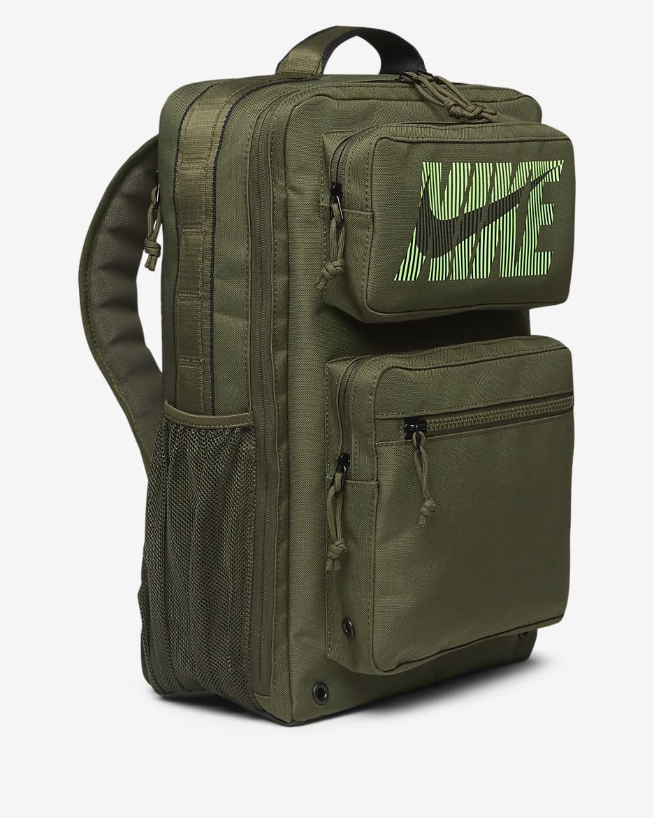 Nike Utility Speed Graphic Training Backpack (27L) - Cargo Khaki/Cargo Khaki/Green Strike