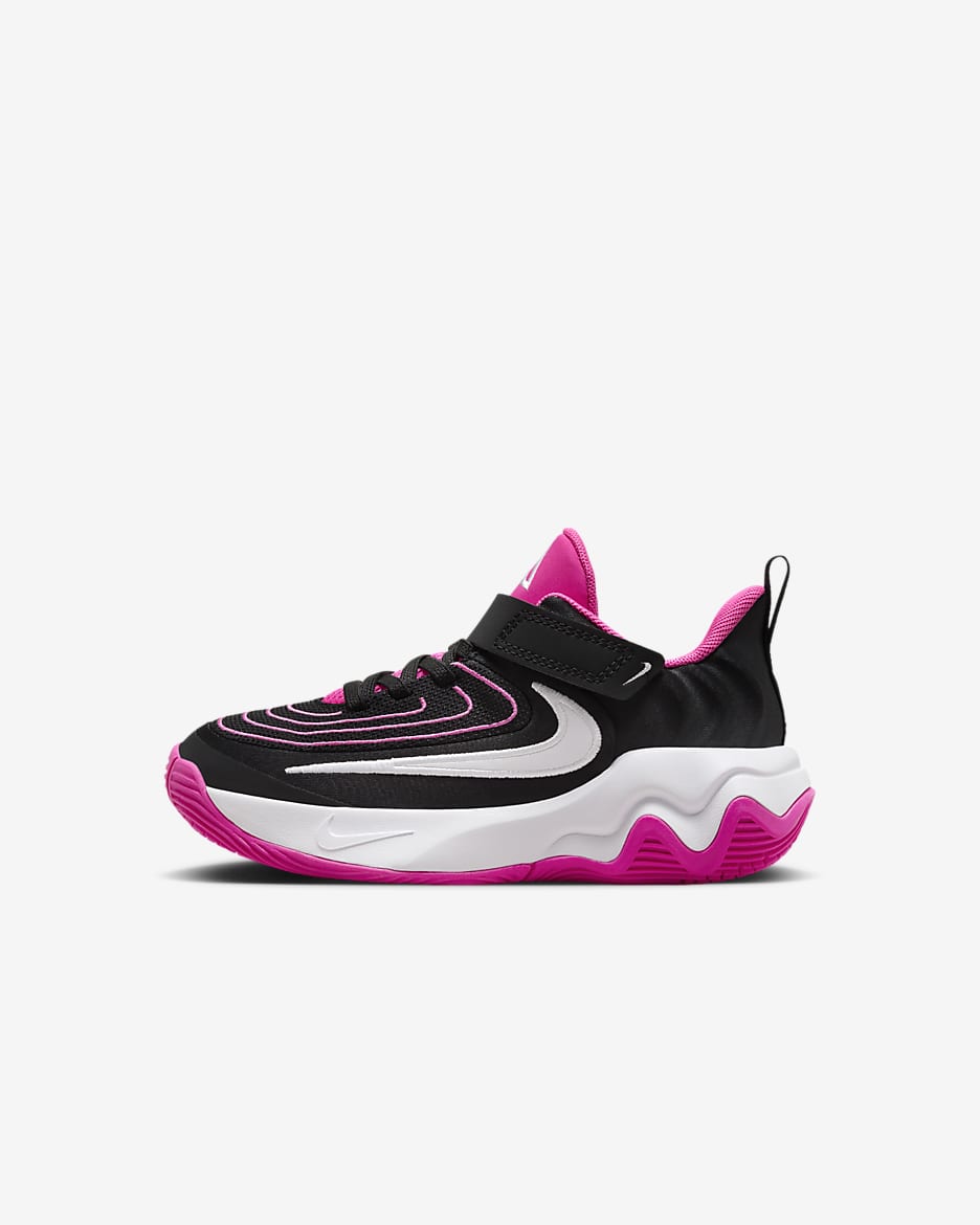 Giannis Immortality 4 Little Kids' Shoes - Black/Laser Fuchsia/White