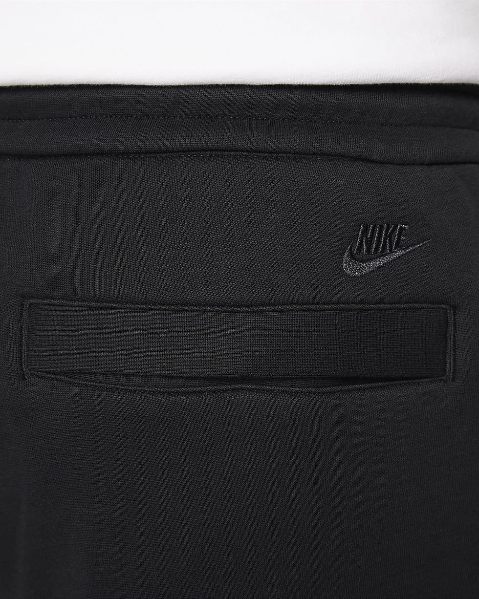 Pantaloni sartoriali in fleece Nike Tech – Uomo - Nero/Nero