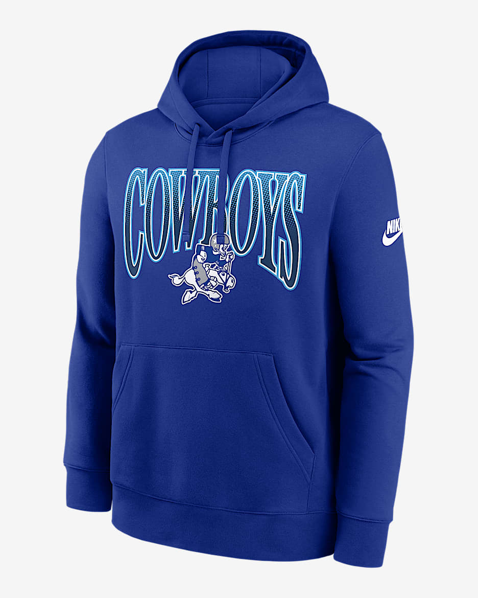 Dallas Cowboys Primetime Logo Club Men's Nike NFL Pullover Hoodie - Royal