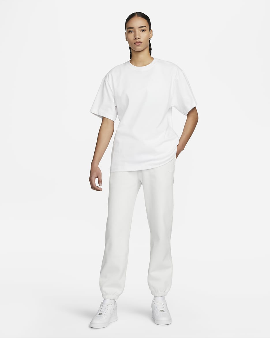 Pantalon en tissu Fleece Nike Solo Swoosh pour Femme - Summit White/Blanc