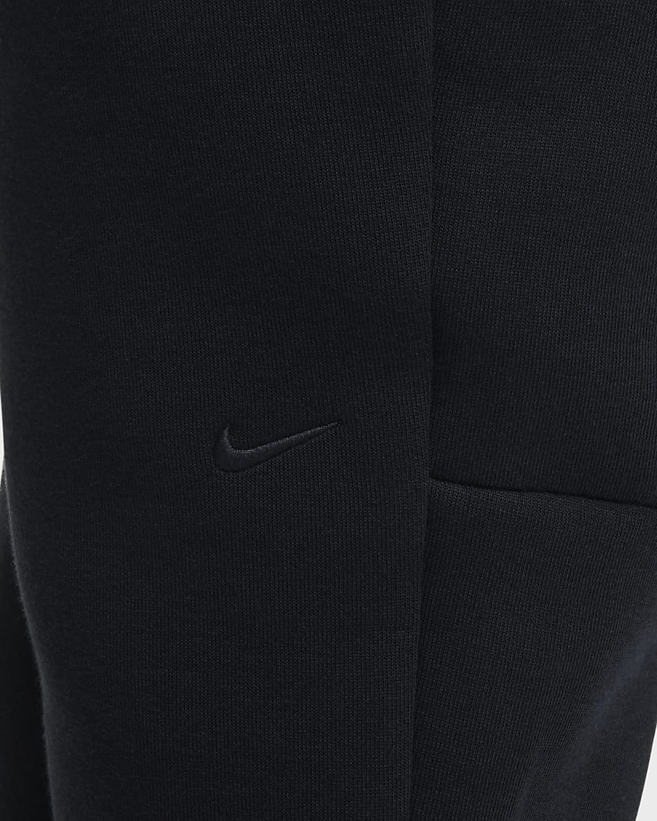 Běžecké kalhoty Nike Sportswear Tech Fleece pro větší děti (dívky) - Černá/Černá/Černá/Černá