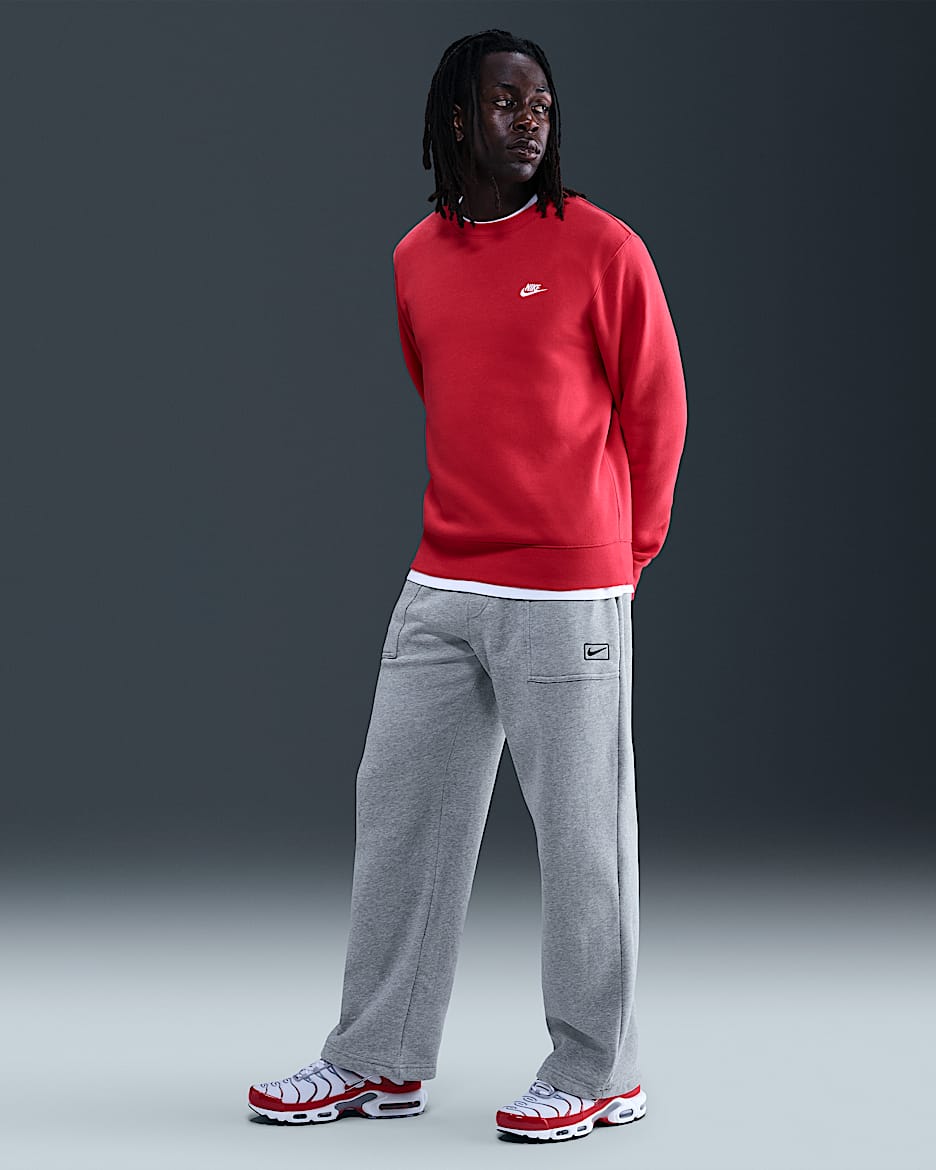 Nike Sportswear Pantalón de tejido Fleece - Hombre - Gris oscuro jaspeado