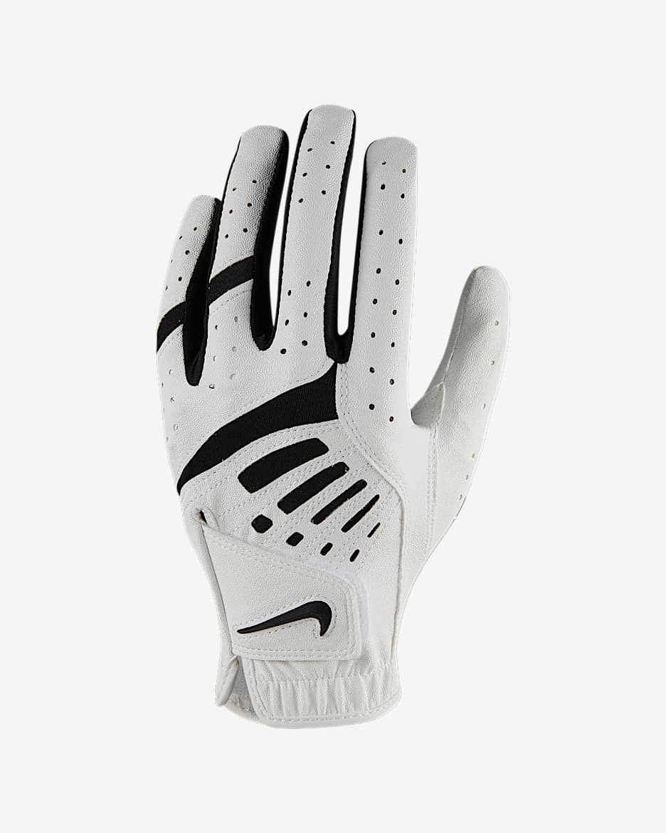 Nike Dura Feel 9 Women's Golf Glove (Left Regular) - Pearl White/Black/Black
