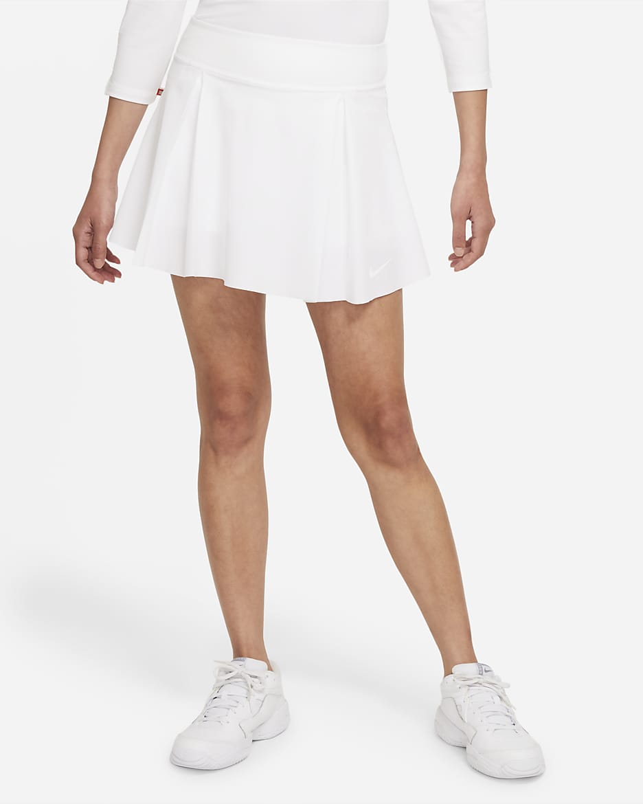 Nike Club Skirt Women's Regular Tennis Skirt (Tall) - White/White