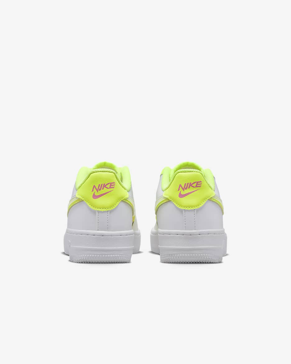 Calzado para niños grandes Nike Air Force 1 LV8 - Blanco/Volt/Rosa resplandor/Multicolor